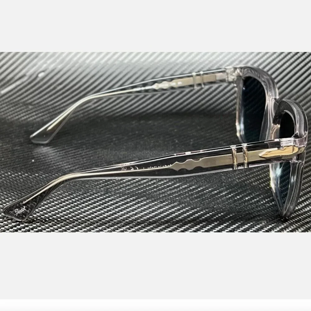 Persol Transparent Grey Unisex 53mm Sunglasses